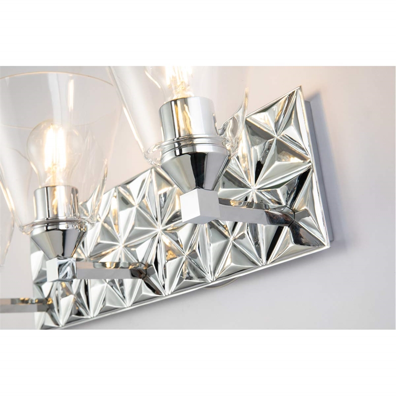 Bowery Hill 3-light Metal Bath Vanity Light in Polished Chrome