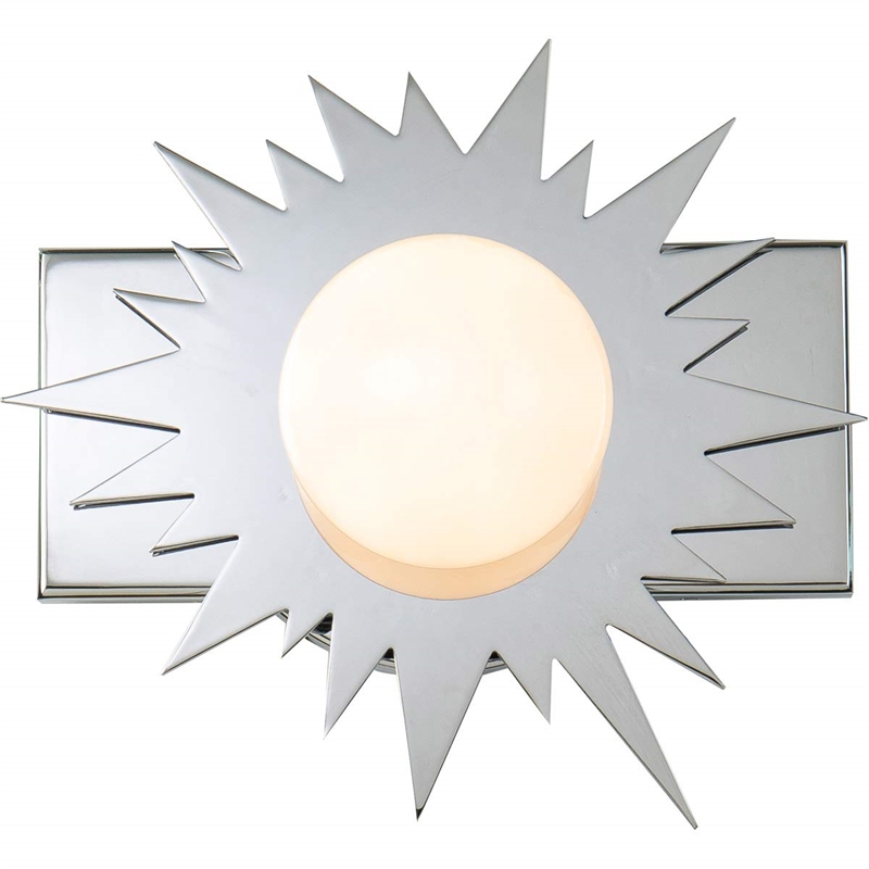 Bowery Hill 1-light Metal Bath Vanity Light in Polished Chrome