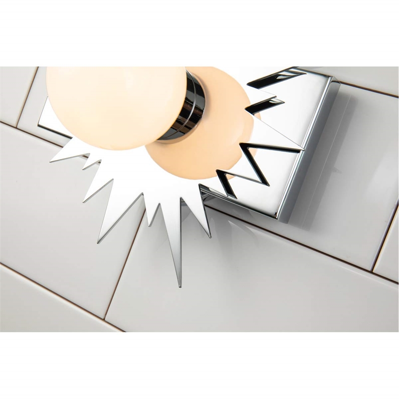 Bowery Hill 1-light Metal Bath Vanity Light in Polished Chrome