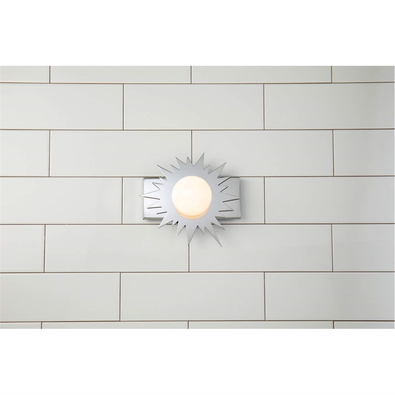 Bowery Hill 1-light Metal Bath Vanity Light in Polished Chrome