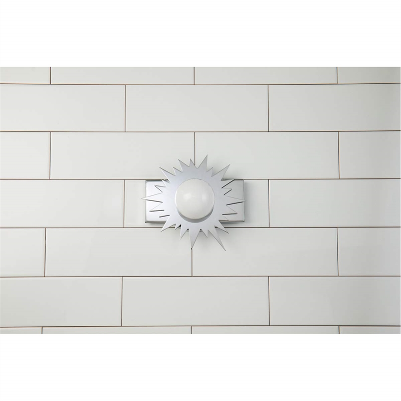 Bowery Hill 1-light Metal Bath Vanity Light in Polished Chrome