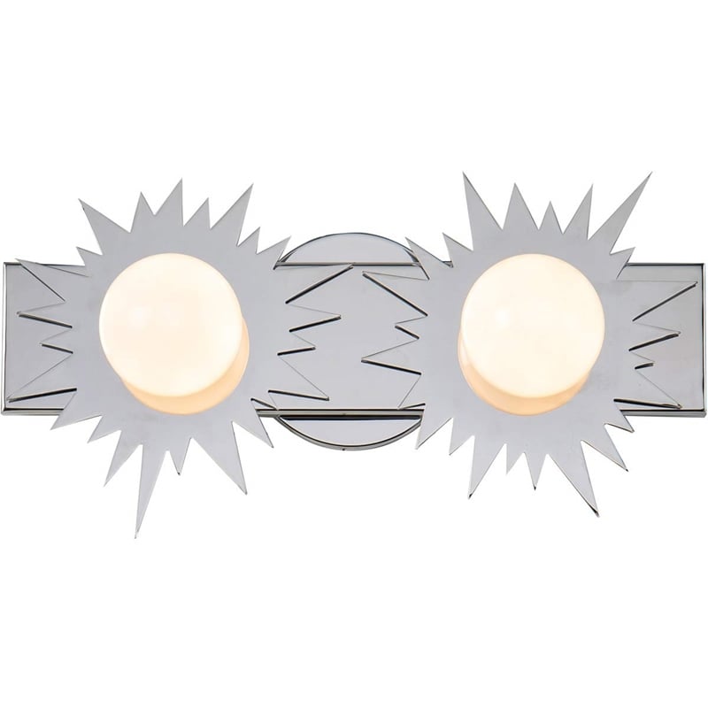 Bowery Hill 2-light Metal Bath Vanity Light in Polished Chrome