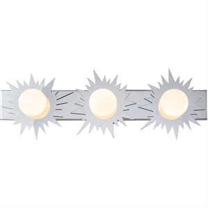 Bowery Hill 3-light Metal Bath Vanity Light in Polished Chrome