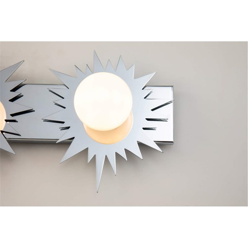 Bowery Hill 3-light Metal Bath Vanity Light in Polished Chrome