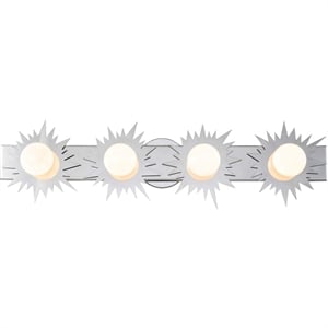 Bowery Hill 4-light Metal Bath Vanity Light in Polished Chrome