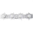 Bowery Hill 4-light Metal Bath Vanity Light in Polished Chrome