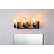 Bowery Hill 3-light Metal Bath Vanity Light in Matte Black/Gold