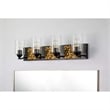 Bowery Hill 4-light Metal Bath Vanity Light in Matte Black/Gold