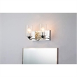 Bowery Hill 2-light Metal Bath Vanity Light in Polished Chrome/Silver