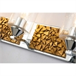 Bowery Hill 4-light Metal Bath Vanity Light in Polished Chrome/Gold