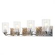 Bowery Hill 4-light Metal Bath Vanity Light in Polished Chrome/Silver