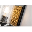 Bowery Hill 1-light Metal Bath Vanity Light in Matte Black/Gold