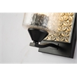 Bowery Hill 1-light Metal Bath Vanity Light in Matte Black/Silver