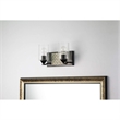 Bowery Hill 2-light Metal Bath Vanity Light in Matte Black/Silver