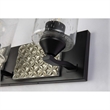 Bowery Hill 3-light Metal Bath Vanity Light in Matte Black/Silver