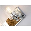 Bowery Hill 2-light Metal Bath Vanity Light in Polished Chrome/Gold