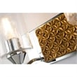 Bowery Hill 2-light Metal Bath Vanity Light in Polished Chrome/Gold