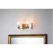 Bowery Hill 2-light Metal Bath Vanity Light in Polished Chrome/Gold