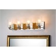 Bowery Hill 4-light Metal Bath Vanity Light in Polished Chrome/Gold