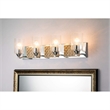 Bowery Hill 4-light Metal Bath Vanity Light in Polished Chrome/Silver