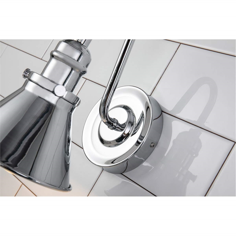 Bowery Hill 1-light Metal Bath Vanity Light in Polished Chrome