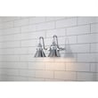 Bowery Hill 2-light Metal Bath Vanity Light in Polished Chrome