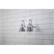 Bowery Hill 2-light Metal Bath Vanity Light in Polished Chrome