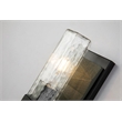 Bowery Hill 1-light Transitional Metal Bath Vanity Light in Black/Gray