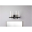 Bowery Hill 2-light Metal Bath Vanity Light in Matte Black/Chrome