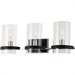Bowery Hill 3-light Metal Bath Vanity Light in Matte Black/Chrome