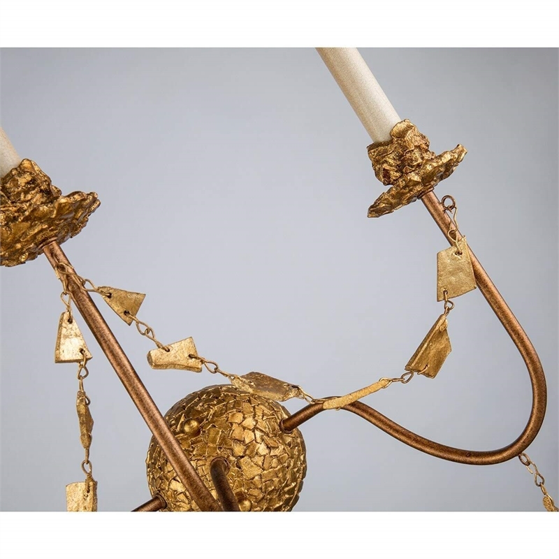 Bowery Hill 3-light Traditional Metal Wall Sconce in Gold Leaf