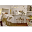 Bowery Hill Leather Putty Bar Stool Rectangular Fully Assembled 31