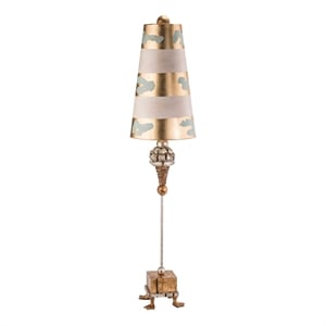 Bowery Hill Modern Transitional Resin Buffet Lamp in Gold/Silver