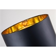 Bowery Hill Traditional Metal Table Lamp in Antique Gold/Matte Black