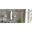 Bowery Hill Contemporary Metal Table Lamp with Gold Accents in White
