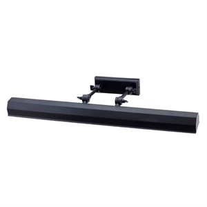 Bowery Hill Transitional 1-Light Large Metal Wall Sconce in Black