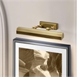 Bowery Hill Transitional 1-Light Medium Metal Wall Sconce in Aged Brass
