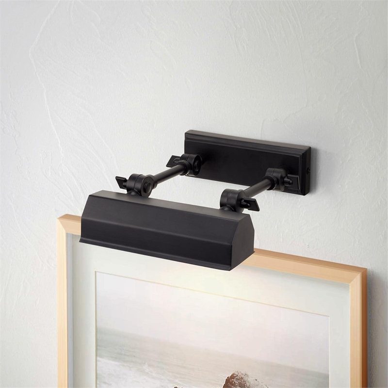 Bowery Hill Transitional 1-Light Small Metal Wall Sconce in Black