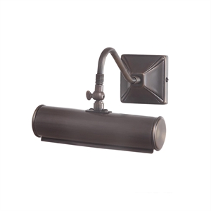 Bowery Hill 1-Light Small Traditional Metal Wall Sconce in Dark Bronze
