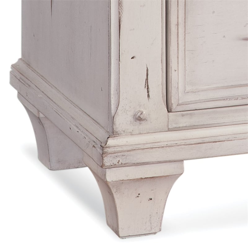 Bowery Hill Set of 3 - White Wood Two 3-Drawers Nightstands & 9-Drawers Dresser