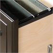 Bowery Hill Set of 2 Wood L-Shaped Computer Desk & Lateral Filing Cabinet
