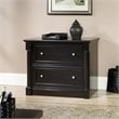 Bowery Hill Set of 2 Wood L-Shaped Computer Desk & Lateral Filing Cabinet