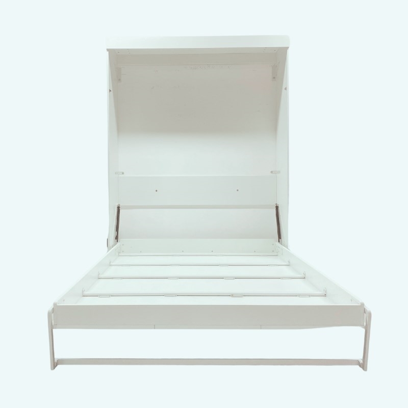 Bowery Hill Modern 65-inch Queen Murphy Bed Sturdy in White