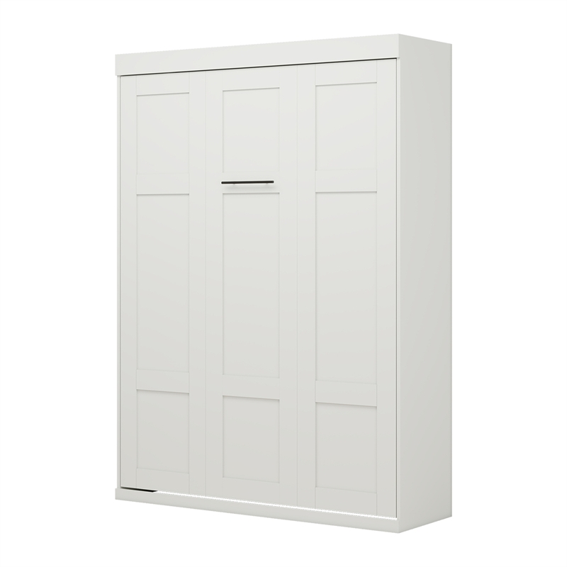 Bowery Hill Modern 65-inch Queen Murphy Bed Sturdy in White