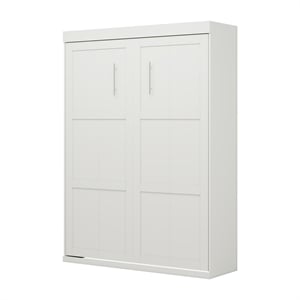 Bowery Hill Modern Queen Murphy Bed 65-inch Space-Saving in White