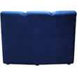 Bowery Hill Contemporary Upholstered Navy Velvet Modular Chair