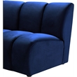 Bowery Hill Contemporary Upholstered Navy Velvet Modular Chair