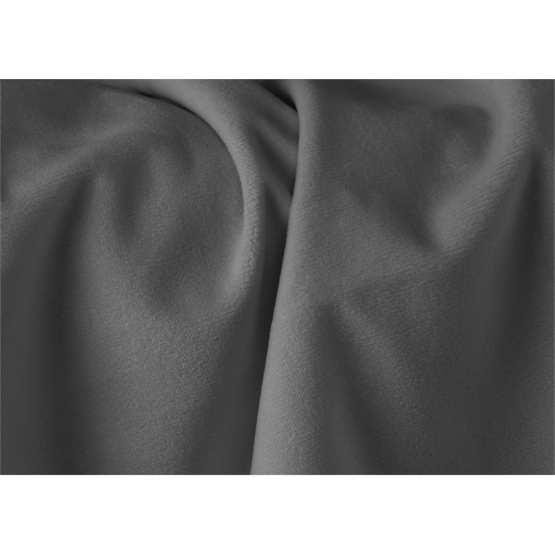 Bowery Hill Contemporary Deep Button Tufted Soft Gray Velvet Full Bed
