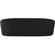 Bowery Hill Contemporary Curved Back Upholstered Black Velvet Sofa
