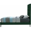 Bowery Hill Contemporary Deep Button Tufted Soft Green Velvet Twin Bed